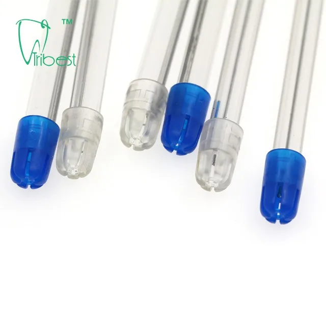 25-Pack Dental Small Orifice Surgical Aspirator Suction Tips - Blue - 1/16 Inch