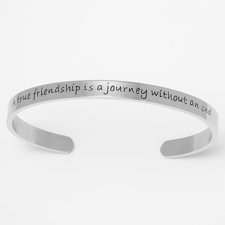 Bracelet Manchette De Luxe Avec Citation Inspirante Bijou Grave A Vrai Harmonie Un Voyage Sans Fin Buy Bracelet Manchette D Inspiration Bracelet En Acier Inoxydable Uni Bracelets Et Bracelets Pour Grand Poignet Product On Alibaba Com