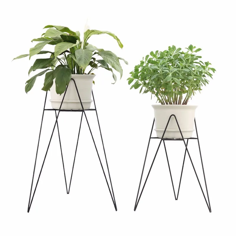 Metal Iron Wire Planter Stand With Creative Design Of Outdoor ...