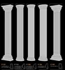 Exterior Decoration Polystyrene Cornice Moulding Columns New Design Eps Roman Pillar