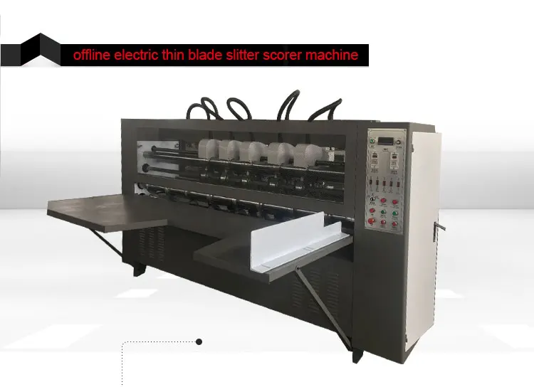 3/5 Ply Corrugated Cardboard Carton Box Thin Blade Slitter Scorer Machine