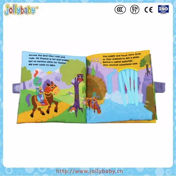 Wear-resistant and bite-resistant soft baby cloth book