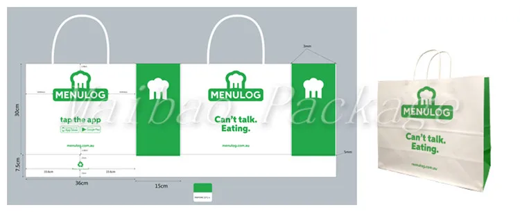 Custom Printed Logo Shopping Packing Black Color Craft Kraft Paper Bag With Twisted Handle