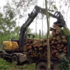 Forest excavator long arm 3700mm wheel loader for forest
