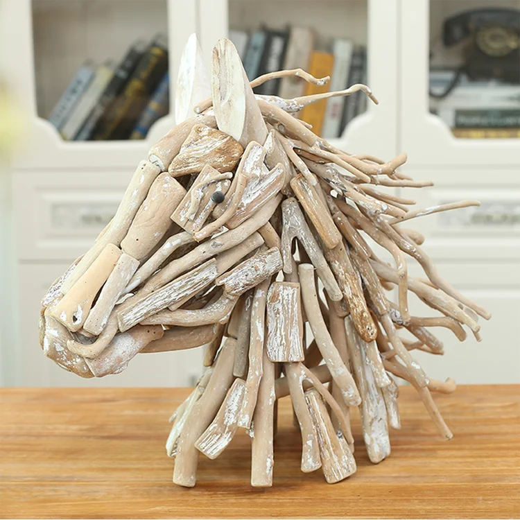 Home Decoration Hand Carved Wood Animal Head For Sale Buy Wood Animal