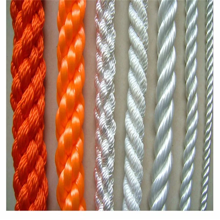 hot sale polypropylene 3 strand rope red color