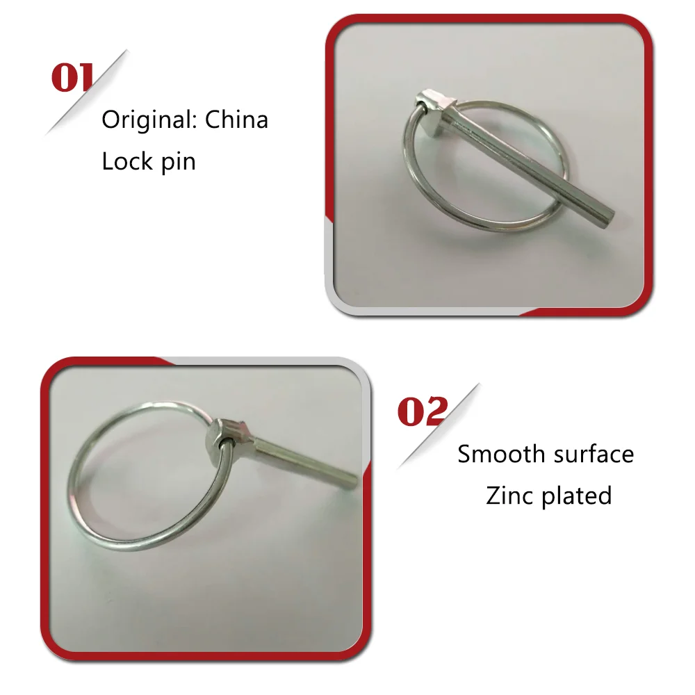 BT-365 Colourful Zinc Plated Hitch Linch Spring Pins Made in China Locking Lynch Pins