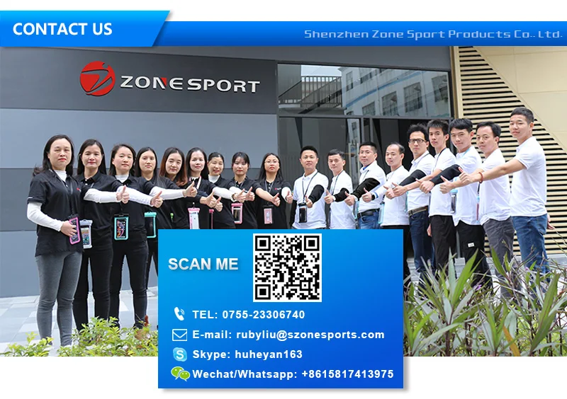 Zonesport Hot Sale 0.3mm Environmental PVC Mobile Phone Waterproof Bag