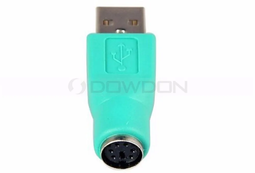 2PCS USB Female in to Male Adapter Converter for PS2 Computer Keyboard Mous_WK 