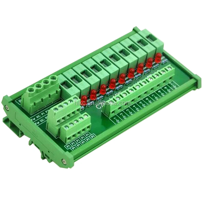 Din Rail Mount 10 Position Power Distribution Fuse Module Board,For Ac ...