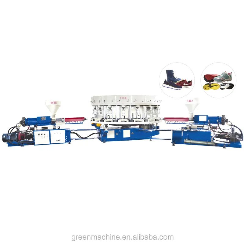 
PVC DIP Shoe sole with upper lasting Injection moulding Machine 