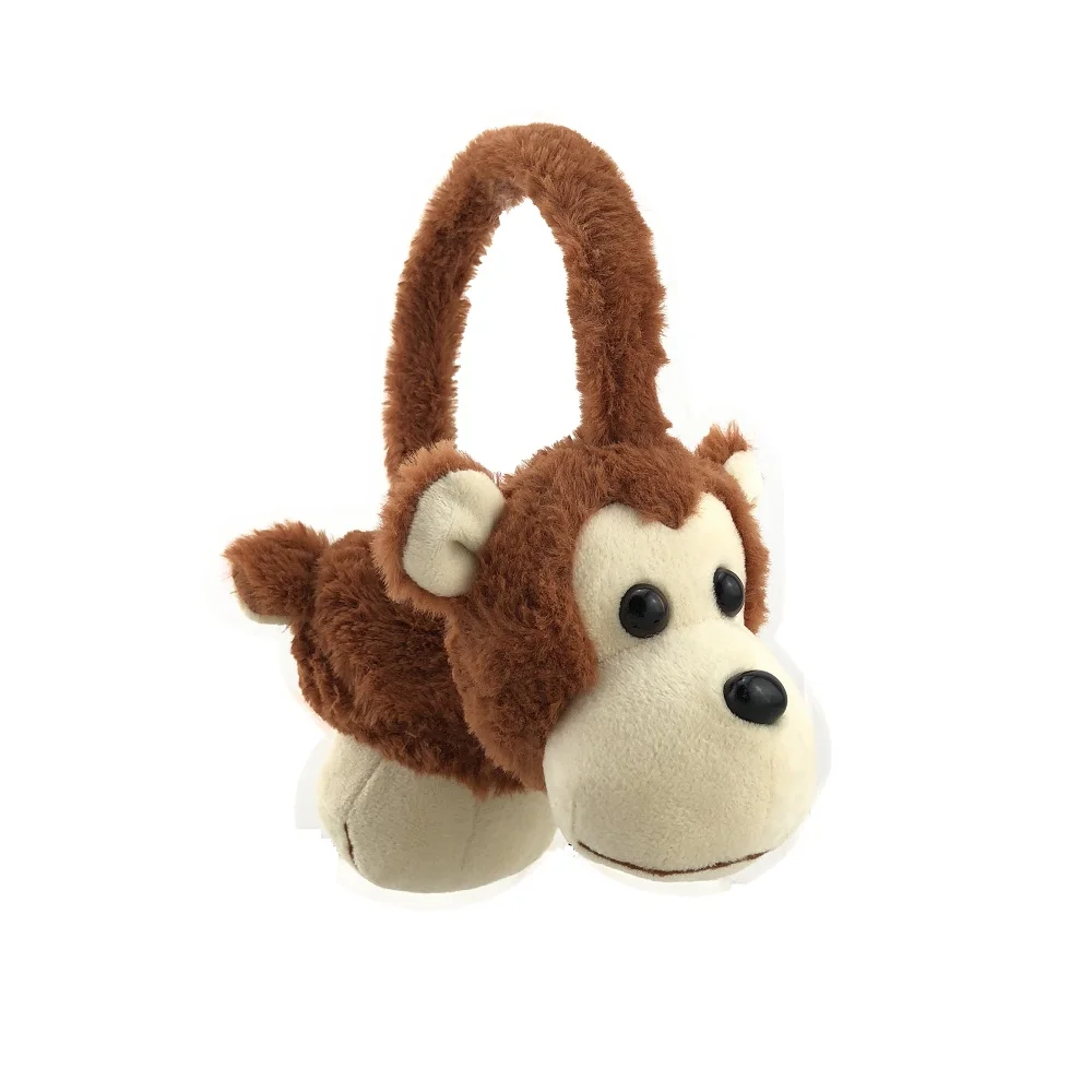 wired cute animal tiger music winter earmuff children headphone