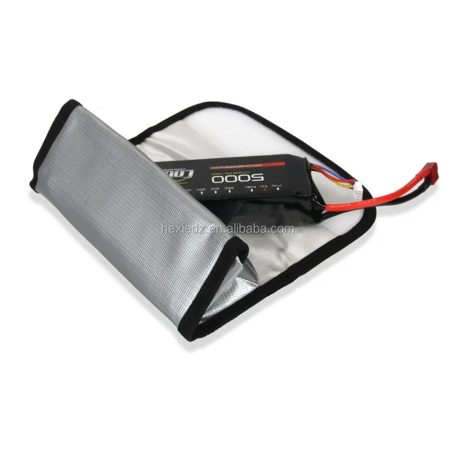 18.5 * 7.5 * 6cm Silver Lipo Battery Bag Buy Lipo Bag,Lipo Safe Bag