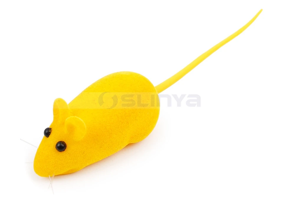 squeaky mouse on a stick cat toy