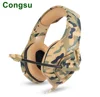 Congsu Stereo Gaming Headset Camouflage PS4 Headphones with Microphone for New Xbox One Laptop Cell Phone