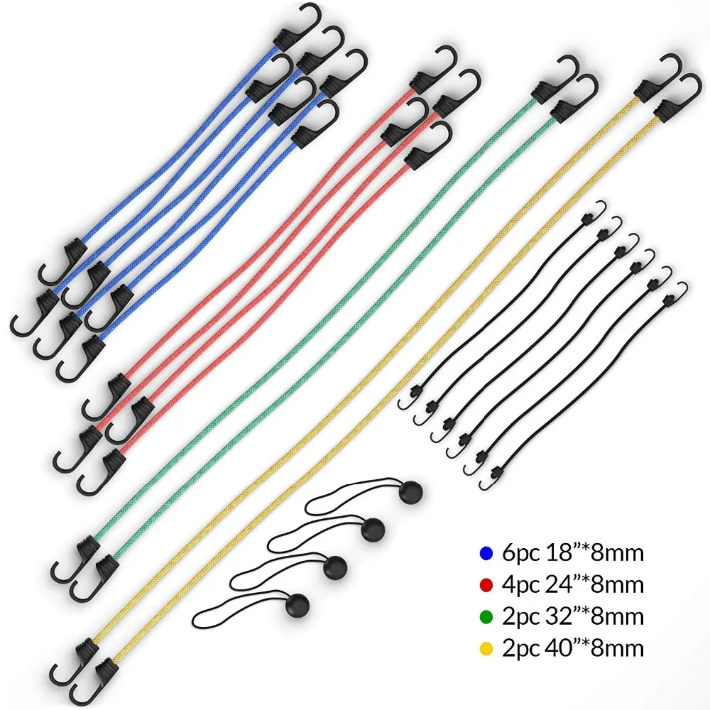 24piece Bungee Cord Kits With Cargo Net Buy Bungee Cord Kits,24