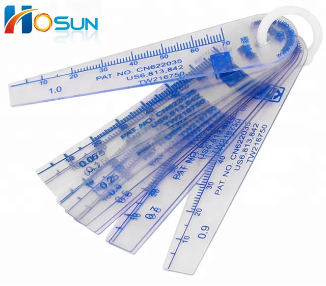 Lcd Screen Gap Measurement Thickness Gauge Plastic Feeler Gauge 28pcs