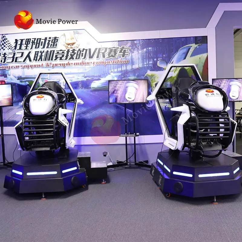 Kota Mengemudi Mobil Permainan Mesin 9d-vr 6DOF Hidrolik Balap Simulator Virtual Reality Kursi Ras Simulator
