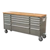 15 Drawers Toolbox Storage Cabinet Stainless 72 inch rolling tool chest work bench