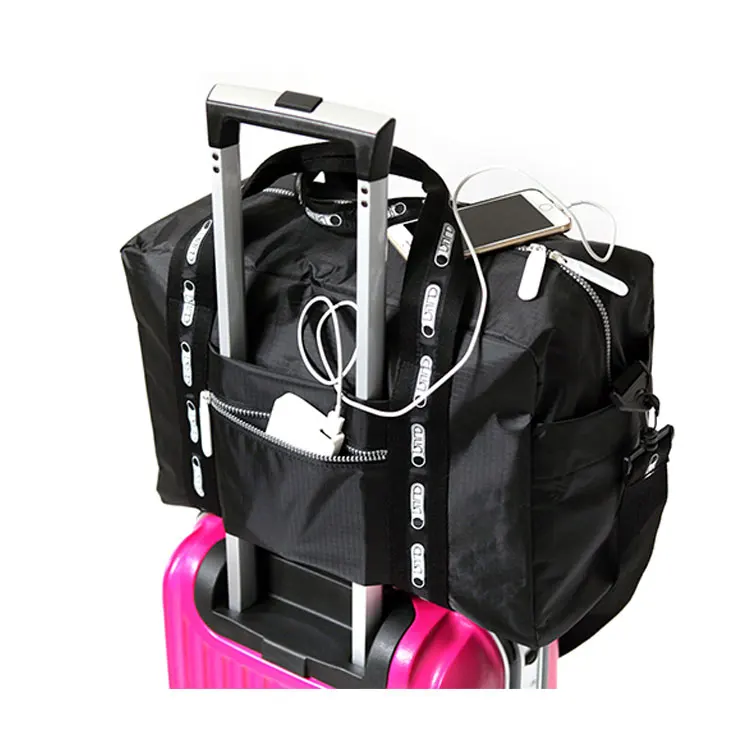 尼龙折叠旅行包防水行李手提袋与单条