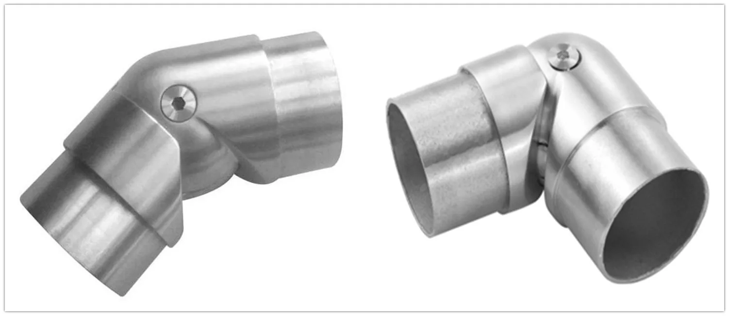 Adjustable Round Tube Connector 90/180 Degree Pipe Elbow For Modern