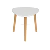 Solid wood side table high quality white side table with solid legs