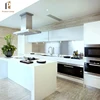 Australian style blue and white modular lacquer round kitchen cabinets Melamine Kitchen