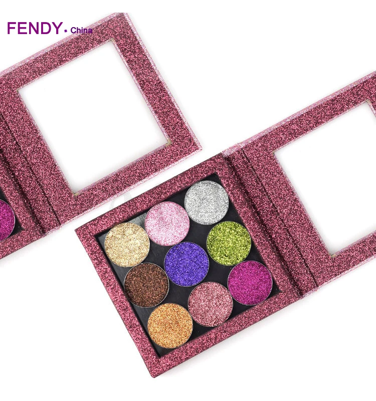 Wholesale Glitter Eyeshadow 9 Colors Glitter Pressed Eyeshadow