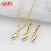 Guangzhou Artificial Jewelry Cheap Price Indian Bridal 18K Gold Plated Jewelry Sets