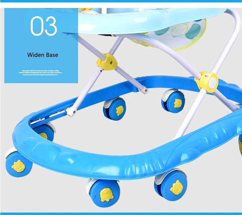 Popular European Standard Unique Design Rolling Baby Walker With Best