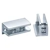 Zinc alloy rectangle cabinet glass clamp/table glass clip/glass holder for shelf