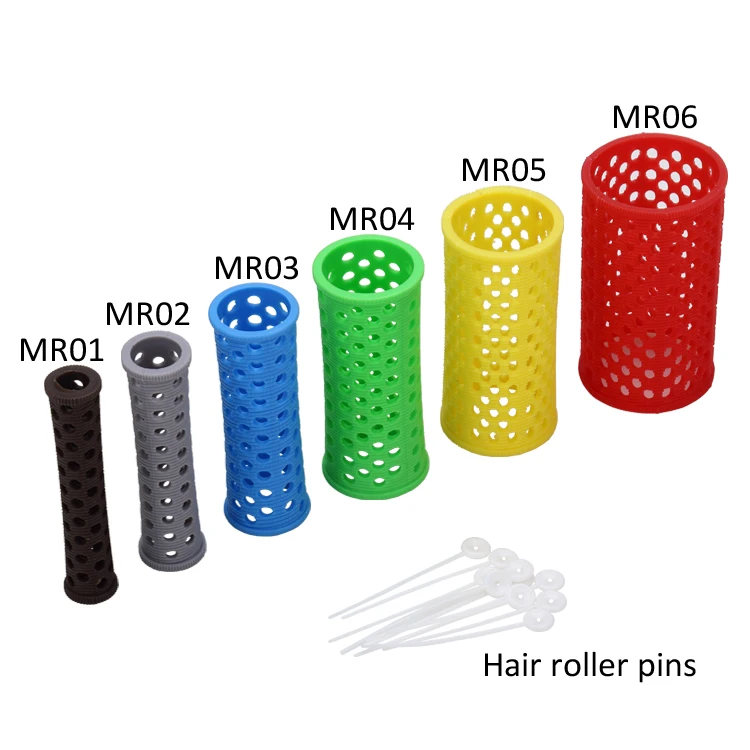 Factory Fancy Large Curling Tools Hair Roller Plastic Curler Mesh