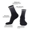 Marathon running socks night light reflective cycling socks safe non logo custom sport socks