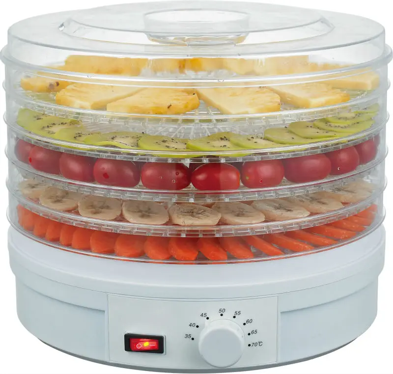 5 Trays Round Food Dehydrator With Adjustable Temperature Ed770 Buy