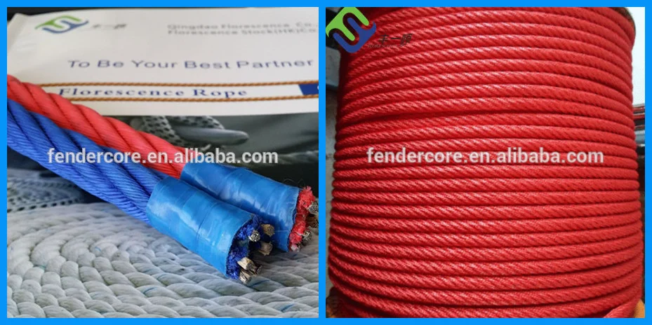 2019 high quality new design pp combination rope with steel core