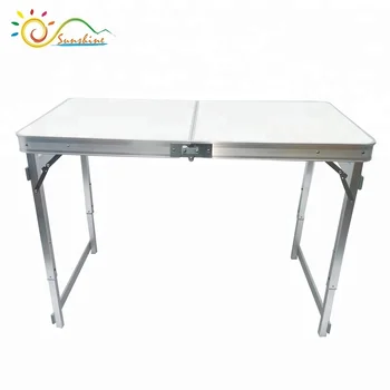 Portable Folding Table Sy And Lightweight Steel Frame Legs 4 Portable Folding Table Sy And Lightweight Steel Frame Legs 4 Adjule Heights Feet