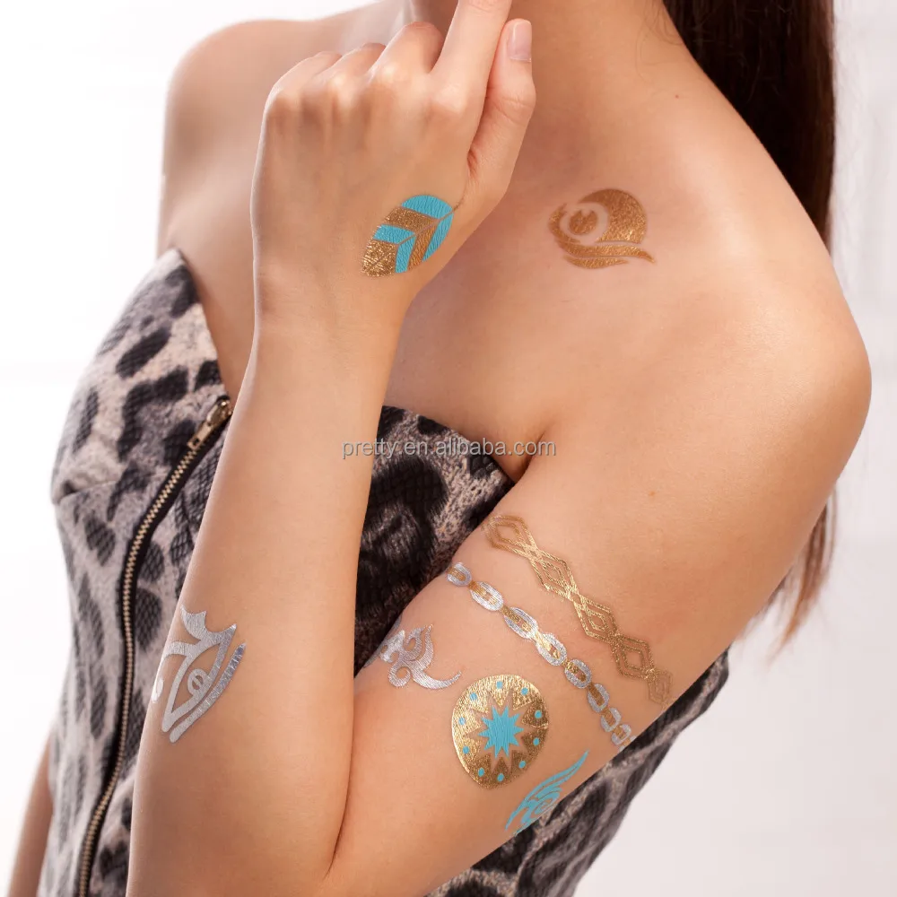 fashion jewelry temporary tattoos gold foil necklace tattoo fashion jewelry temporary tattoos gold foil necklace tattoo