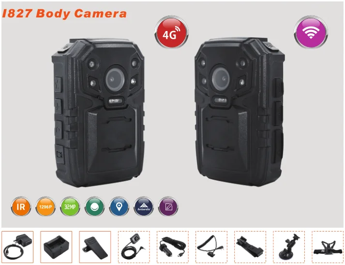 Police Camera With 3g 4g Wifi Remote Control By Computer Two Way