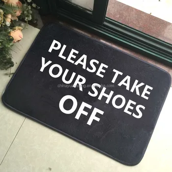 Custom Printed Please Take Your Shoes Off Doormats Buy Please Take Your Shoes Off Doormats Please Take Off Your Shoes Doormats Custom Printed Please