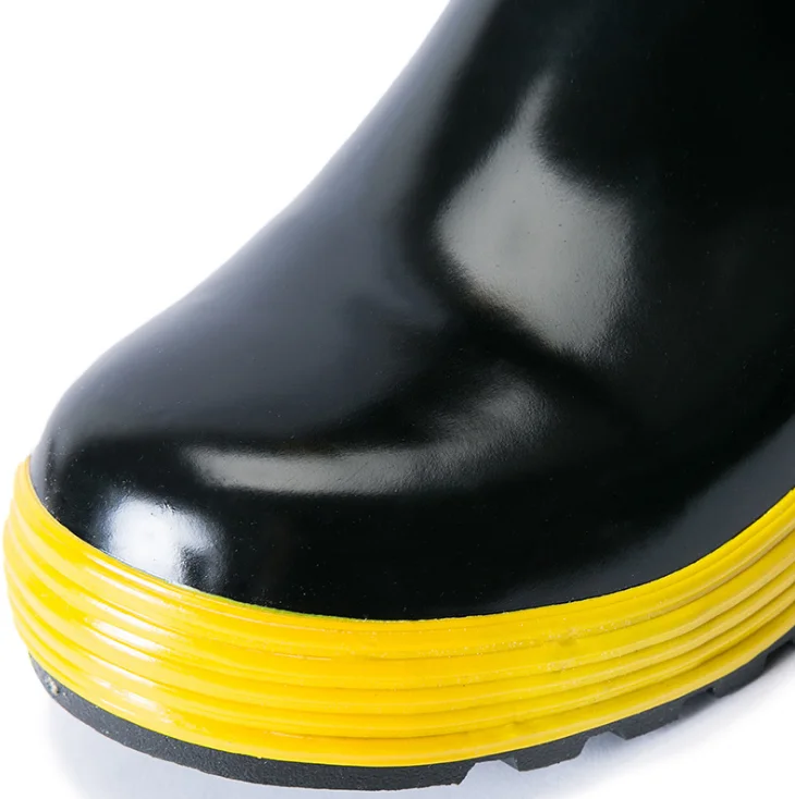 Fire Rescue Steel Insole Anti Puncture Fire Fighter Rubber Combat Boots