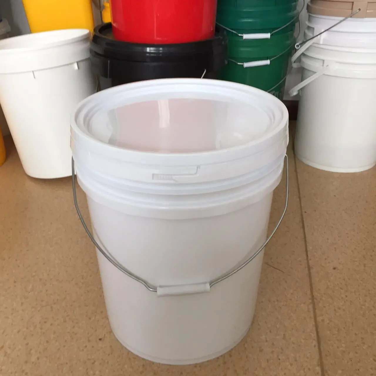 tall plastic bucket