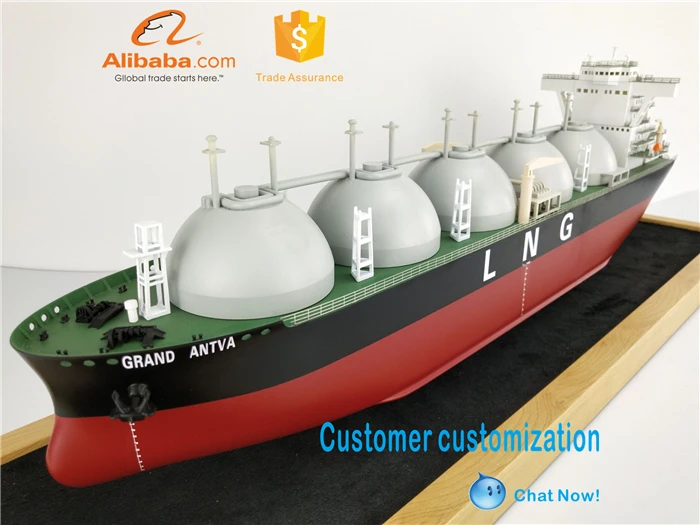 LNG ship model 65cm LNG vessel model Natural gas ship model