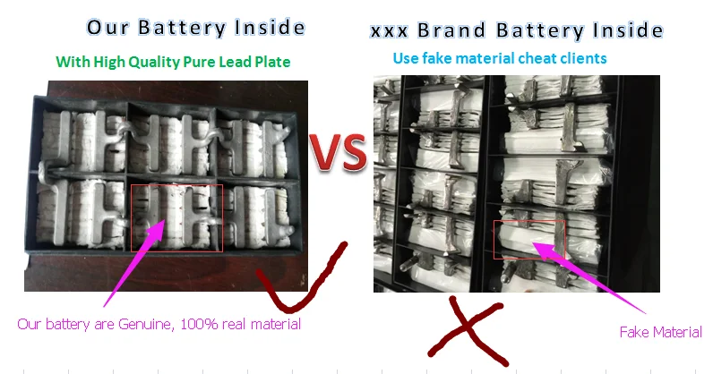 our battery vs other supplier battery