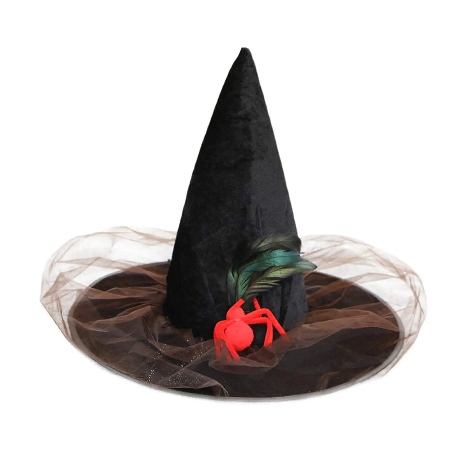 Elcoho 6 Pieces Halloween Black Witch Hats Halloween Party Dress Witch Hats for HalloweenParty Favor