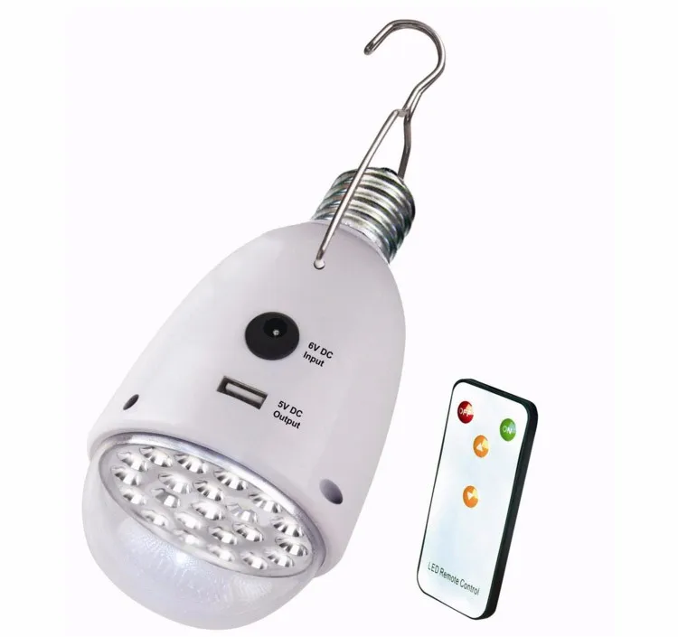 Smart Remote Control Dc Solar Light With 1200mah Lead Acid Battery