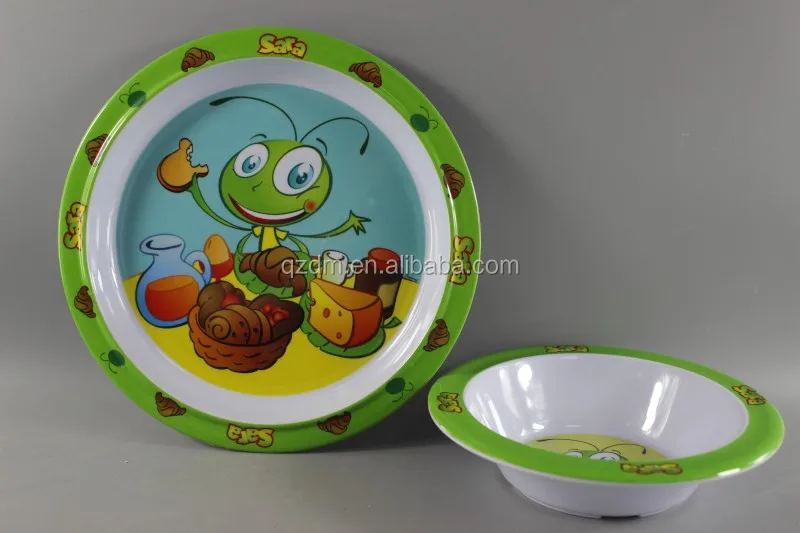 5pcs Melamine Kids dinnerware set LFGB FDA