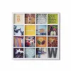 DIY Gallery Style 16 Square 4 by 4 inch Wooden Multi Picture Photo Collage Frame for Home Decor
