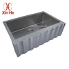 New style stainless steel 304 big size single bowl wave apron sink for kitchen