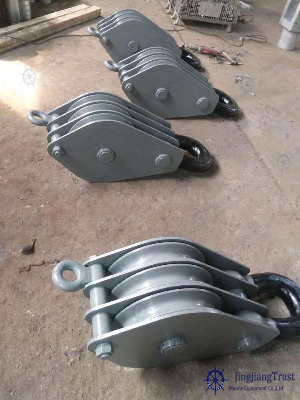 Marine 3wheel Triple Wire Rope Pulley Block Buy Triple Pulley Block