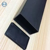 ash black plastic rectangular tube